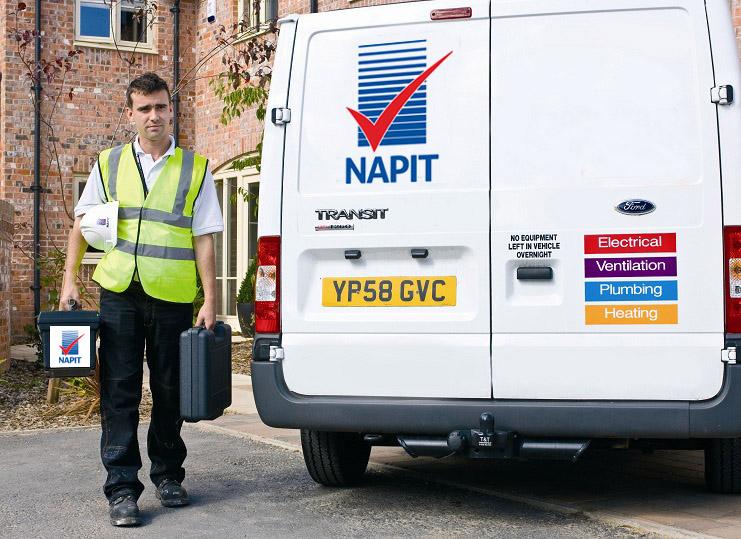 NAPIT worker with van